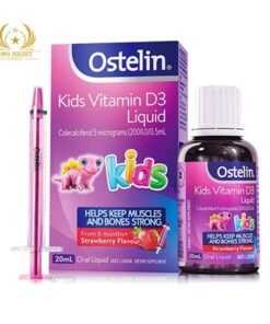 OSTELIN KIDS VITAMIN D3 LIQUID - ЖИДКИЙ ВИТАМИН D3 ДЛЯ ДЕТЕЙ C 6 МЕС. ДО 12 ЛЕТ, 20МЛ, АВСТРАЛИЯ