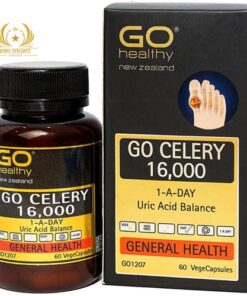 GO CELERY 16000 -  ДЛЯ ПОДДЕРЖАНИЯ БАЛАНСА МОЧИЕВОЙ КИСЛОТЫ В ОРГАНИЗМЕ ПРИ АРТРИТЕ, ПОДАГРЕ, АРТРОЗЕ. 60 КАПСУЛ, NEWZEALAND