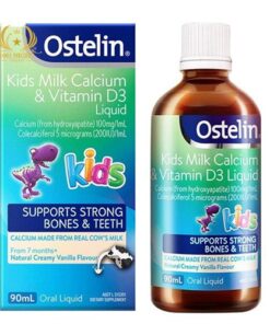 OSTELIN KIDS MILK CALCIUM & VITAMIN D3 LIQUID - МОЛОЧНЫЙ КАЛЬЦИЙ + ВИТАМИН D3 ДЛЯ ДЕТЕЙ, 90МЛ, АВСТРАЛИЯ