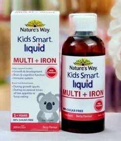 KID SMART LIQUID MULTI + IRON МУЛЬТИВИТАМИНЫ С ЖЕЛЕЗОМ, 200МЛ, АВСТРАЛИЯ