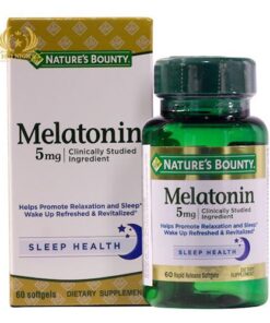 МЕЛАТОНИН, MELATONIN, NATURE'S BOUNTY, 5 МГ, 60 КАПСУЛ