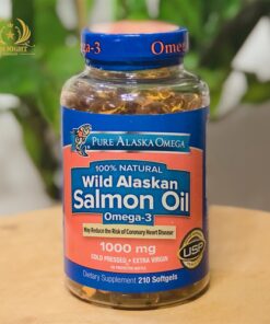 РЫБИЙ ЖИР (ОМЕГА 3) АЛЯСКИНСКОГО ЛОСОСЯ (PURE ALASKA OMEGA WILD SALMON OIL) 1000 МГ., 210 КАПСУЛ.